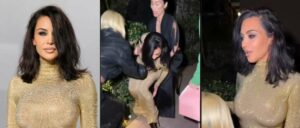 Kim Kardashian Goes Viral Following Slip in High Heels at Oscars Afterparty